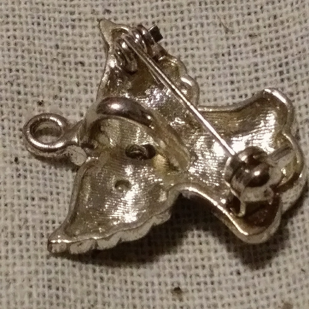 Angel Pin Brooch Pendant Silver tone Rhine… - Picture 3 of 4
